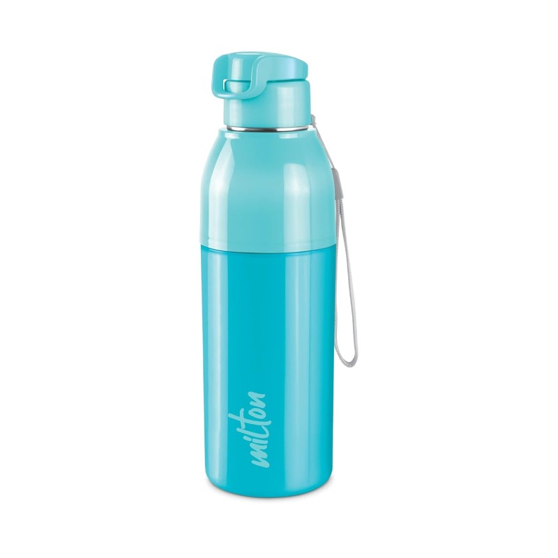 Milton Water Bottle Steel Convey 600 PU Insulated, Inner Stainless Steel Hot & Cold Bottle, 520 ml, Leak Proof, BPA Free, Ideal for Home, Office, Gym, Travelling, Cyan Milton Water Bottle Steel Convey 600 PU Insulated, Inner Stainless Steel Hot & Cold Bottle, 520 ml, Leak Proof, BPA Free, Ideal for Home, Office, Gym, Travelling, Cyan