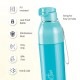 Milton Water Bottle Steel Convey 600 PU Insulated, Inner Stainless Steel Hot & Cold Bottle, 520 ml, Leak Proof, BPA Free, Ideal for Home, Office, Gym, Travelling, Cyan