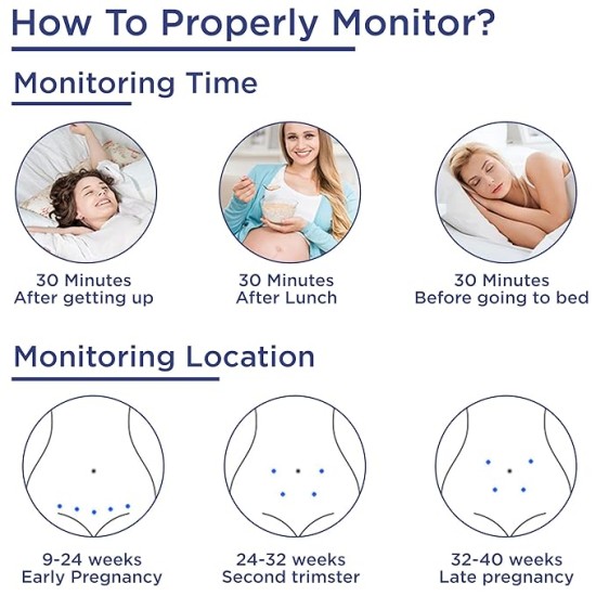 K-Life Model FD-101 Heartbeat Rate Detection Monitor with in-Built Speaker Fetal Doppler (White)