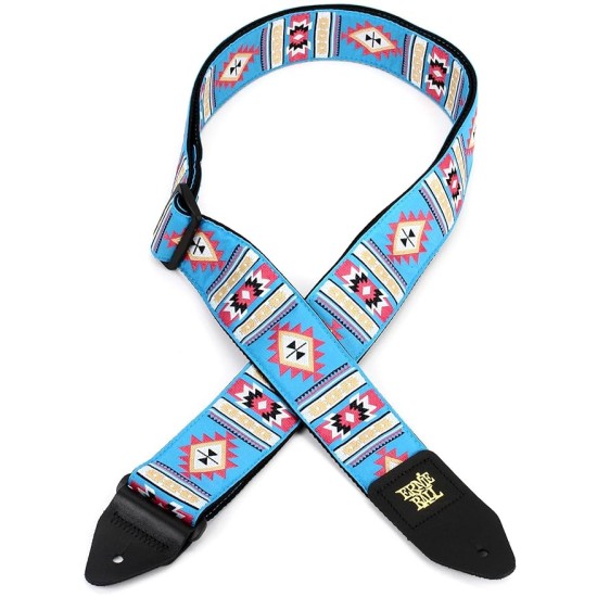 Ernieball 5326 Sedona Blue Jacquard Strap