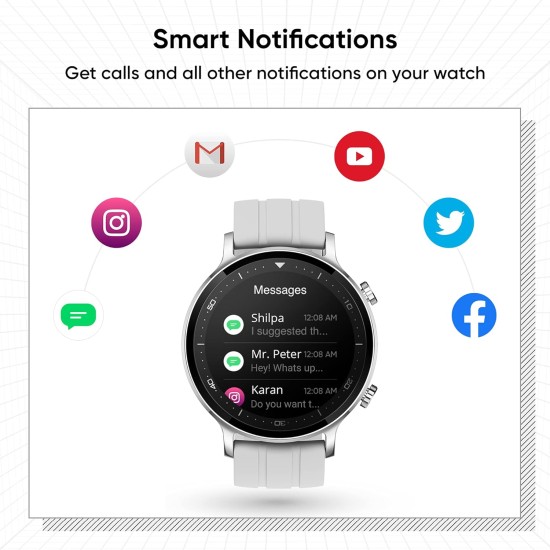 realme Smart Watch S with 3.30 cm (1.3") TFT-LCD Touchscreen, 15 Days Battery Life, SpO2 & Heart Rate Monitoring, IP68 Water Resistance, Silver (RMA207)