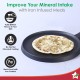 Wonderchef Forza Cast-Iron 25 cm Dosa Tawa Pan | Pre-Seasoned Cookware | Induction Friendly | 3.8 mm| with Lifetime Exchange Warranty