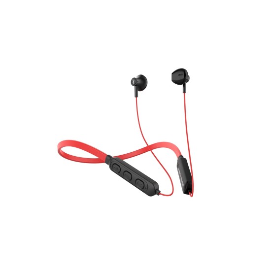 Flix (Beetel) Thunder Lite 1100 Bluetooth Wireless in Ear Earphones with Mic (Red)