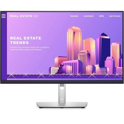 Dell-P2722H 27" (68.58 cm) FHD Monitor, IPS Panel, 3-Year Warranty, Low BlueLight Technology, 3-Sided Bezelless, HDMI, VGA, DP & USB Ports, Pivot(Rotation), Swivel, Tilt & HAS, AMD FreeSync