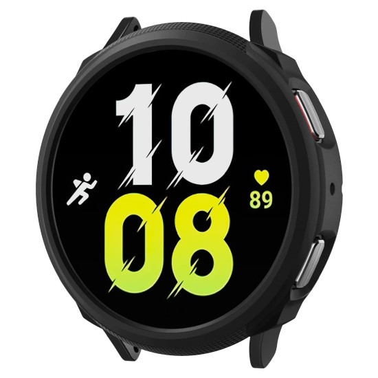 Spigen TPU Liquid Air Case Cover Designed for Samsung Galaxy Watch 5/4-44mm, 2022/2021 - (Matte Black) (Watch not included)