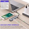 Verilux? USB C Hub, 5 in 1 Portable Aluminum Multiport Adapter Type C Hub with 4K HDMI Output, USB 2.0/3.0 Ports,USB C 100W PD, Compatible with,MacBook Pro/Air/ipad Pro 2018,More USB C Devices