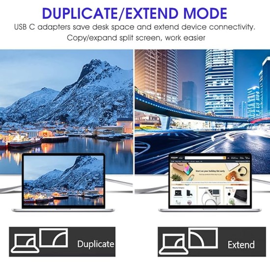 Verilux� USB C Hub, 5 in 1 Portable Aluminum Multiport Adapter Type C Hub with 4K HDMI Output, USB 2.0/3.0 Ports,USB C 100W PD, Compatible with,MacBook Pro/Air/ipad Pro 2018,More USB C Devices