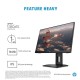 HP X24ih 23.8-inch FHD Gaming Monitor with 350 nits IPS Panel, 144 Hz, Adaptive Sync, 1xHDMI, 1xDP, VESA Mount, Height & Tilt Adjust 13L82AA (Black)