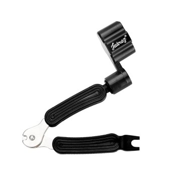 JUAREZ 3-In-1 Guitar String Winder And Cutter, Multifunctional Guitar String Pin Puller, Guitar Repairing and Adjustment Tool, Black (JRSW200BK)
