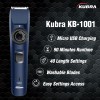Kubra KB-1001 USB Fast charging, 90 min runtime, Adjustable 38 Length Setting, Ultra Sleek Beard Trimmer for Men (Blue) Kubra KB-1001 USB Fast charging, 90 min runtime, Adjustable 38 Length Setting, Ultra Sleek Beard Trimmer for Men (Blue)
