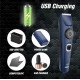 Kubra KB-1001 USB Fast charging, 90 min runtime, Adjustable 38 Length Setting, Ultra Sleek Beard Trimmer for Men (Blue)