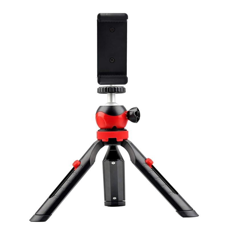 DIGITEK� (DTR-200MT) 18CM Flexible & Portable Mini Tripod with Smartphone Holder & 360� Ball Head, 1kg Load Capacity, 2 Section Adjustment, Rubber Feet, For Smartphones, Compact Cameras, GoPro Cameras DIGITEK� (DTR-200MT) 18CM Flexible & Portable Mini Tripod with Smartphone Holder & 360� Ball Head, 1kg Load Capacity, 2 Section Adjustment, Rubber Feet, For Smartphones, Compact Cameras, GoPro Cameras