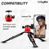 DIGITEK� (DTR-200MT) 18CM Flexible & Portable Mini Tripod with Smartphone Holder & 360� Ball Head, 1kg Load Capacity, 2 Section Adjustment, Rubber Feet, For Smartphones, Compact Cameras, GoPro Cameras DIGITEK� (DTR-200MT) 18CM Flexible & Portable Mini Tripod with Smartphone Holder & 360� Ball Head, 1kg Load Capacity, 2 Section Adjustment, Rubber Feet, For Smartphones, Compact Cameras, GoPro Cameras