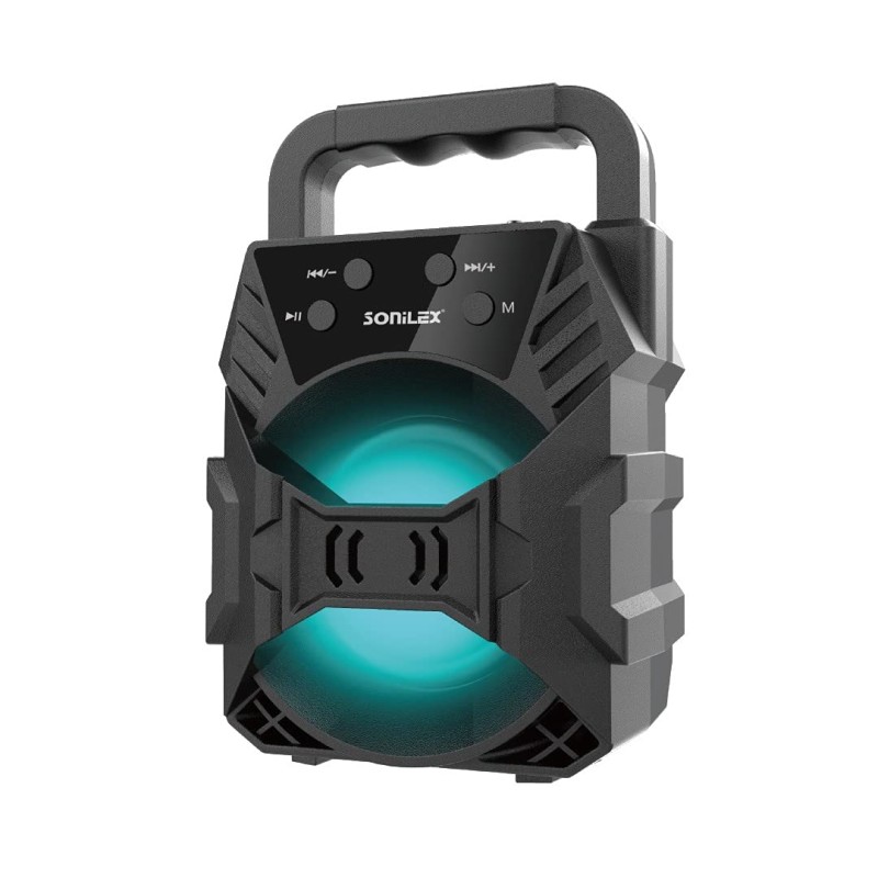 Sonilex BS975FMDL Wireless Bluetooth Speaker 5W with Built-in FM Radio, Aux Input, Portable Speaker with Studio Quality Sound, Party Speaker Powerful Bass, Bluetooth 5.0, Black (SL-BS975FMDL) Sonilex BS975FMDL Wireless Bluetooth Speaker 5W with Built-in FM Radio, Aux Input, Portable Speaker with Studio Quality Sound, Party Speaker Powerful Bass, Bluetooth 5.0, Black (SL-BS975FMDL)