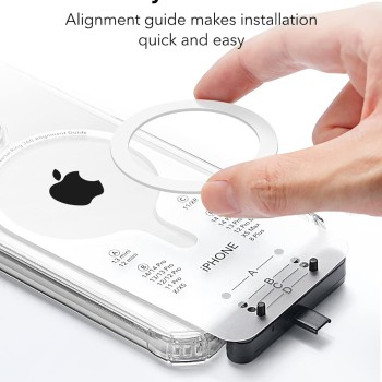 ESR Magnetic Ring 360, Compatible with MagSafe Sticker, Universal Magnetic Conversion Kit for iPhone 16/15/14/13/12/11/X Series, Galaxy Samsung and More, 2 Pack, MagSafe Accessories, White ESR Magnetic Ring 360, Compatible with MagSafe Sticker, Universal Magnetic Conversion Kit for iPhone 16/15/14/13/12/11/X Series, Galaxy Samsung and More, 2 Pack, MagSafe Accessories, White