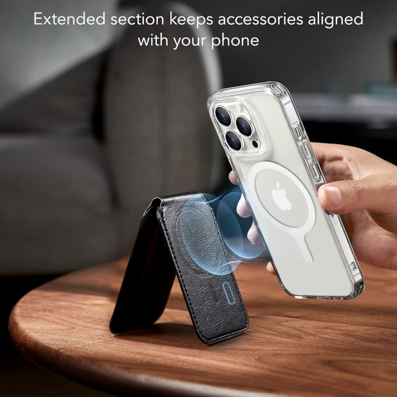 ESR Magnetic Ring 360, Compatible with MagSafe Sticker, Universal Magnetic Conversion Kit for iPhone 16/15/14/13/12/11/X Series, Galaxy Samsung and More, 2 Pack, MagSafe Accessories, White