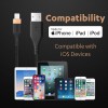 (Refurbished) Duracell USB Lightning Apple Certified (Mfi) Braided Sync & Charge Cable For Iphone, Ipad And Ipod. Fast Charging Lightning Cable, 3.9 Feet (1.2M) - Black (Refurbished) Duracell USB Lightning Apple Certified (Mfi) Braided Sync & Charge Cable For Iphone, Ipad And Ipod. Fast Charging Lightning Cable, 3.9 Feet (1.2M) - Black