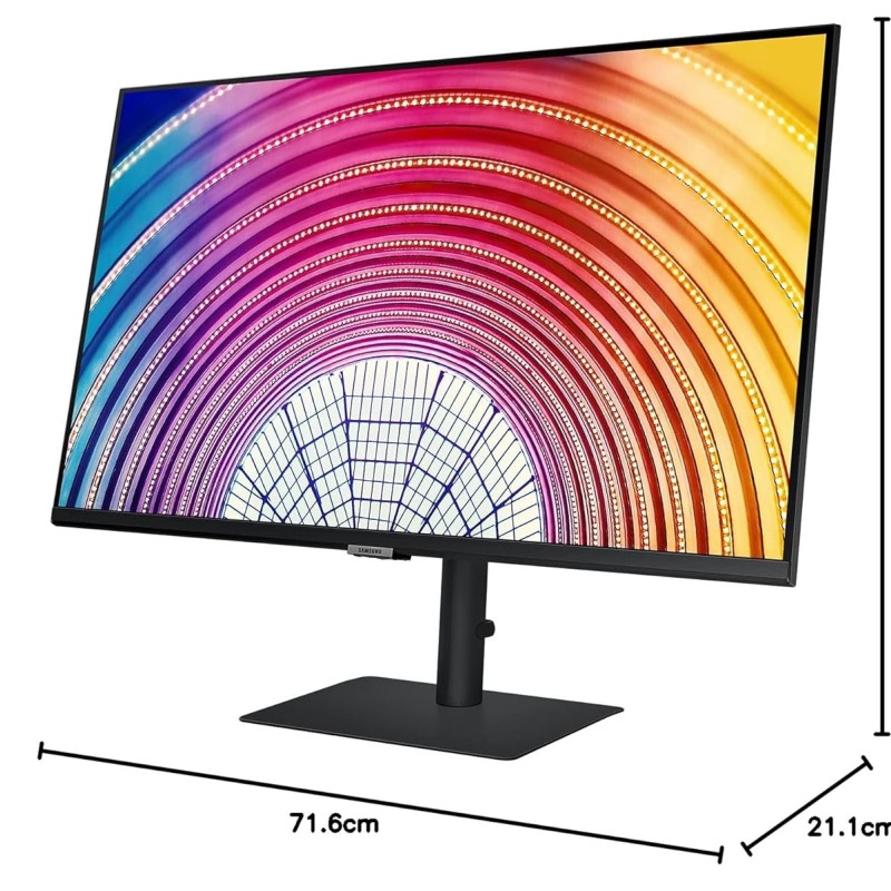 Samsung 32-inch(80cm) QHD Monitor, Bezel Less Design, 1 Billion Colors, HDR10, HAS, Intelligent Eye Care, AMD FreeSync�, FSC-Certified, Energy Saving (LS32A600NWWXXL, Black) Samsung 32-inch(80cm) QHD Monitor, Bezel Less Design, 1 Billion Colors, HDR10, HAS, Intelligent Eye Care, AMD FreeSync�, FSC-Certified, Energy Saving (LS32A600NWWXXL, Black)