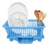 SIMPARTE Plastic Drainer Dish Rack for Kitchen Utensils Organizer, Drying Tray, Dish Drainer Basket