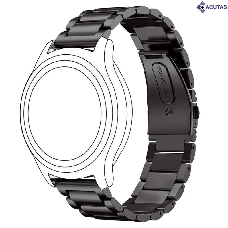 ACUTAS 22mm Stainless Steel Metal Strap Chain Band Compatible For Noise ColorFit Pro 3 | NoiseFit Endure | Noise ColorFit Ultra 2 Buzz | ColorFit NAV | Colourfit Nav+ | Noisefit Active | Colourfit Ultra (Black ) ACUTAS 22mm Stainless Steel Metal Strap Chain Band Compatible For Noise ColorFit Pro 3 | NoiseFit Endure | Noise ColorFit Ultra 2 Buzz | ColorFit NAV | Colourfit Nav+ | Noisefit Active | Colourfit Ultra (Black )