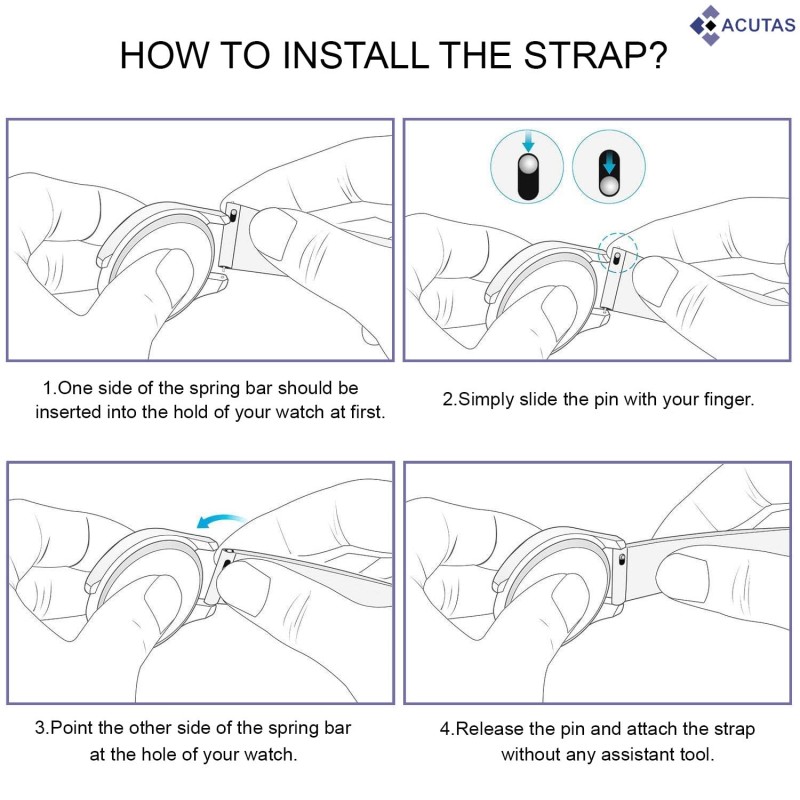 ACUTAS 22mm Stainless Steel Metal Strap Chain Band Compatible For Noise ColorFit Pro 3 | NoiseFit Endure | Noise ColorFit Ultra 2 Buzz | ColorFit NAV | Colourfit Nav+ | Noisefit Active | Colourfit Ultra (Black ) ACUTAS 22mm Stainless Steel Metal Strap Chain Band Compatible For Noise ColorFit Pro 3 | NoiseFit Endure | Noise ColorFit Ultra 2 Buzz | ColorFit NAV | Colourfit Nav+ | Noisefit Active | Colourfit Ultra (Black )