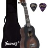 Juarez JRZ23UK/NA 23" Concert Size Ukulele Kit, AQUILA Strings, Sapele Body, Rosewood Fingerboard, Matte Finish, with Bag and Picks, Natural Brown (21 INCH, Brown Sunburst) Juarez JRZ23UK/NA 23" Concert Size Ukulele Kit, AQUILA Strings, Sapele Body, Rosewood Fingerboard, Matte Finish, with Bag and Picks, Natural Brown (21 INCH, Brown Sunburst)