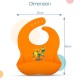 LuvLap Silicone Baby Bib for Feeding & Weaning Babies & Toddlers, Waterproof, Washable & Reusable, Non Messy Easy Cleaning, No Bad Odour, Adjustable Neckline with Buttons