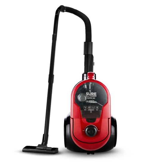 Eureka Forbes SuperVac 1600 Watts Powerful Suction,bagless Vacuum Cleaner with cyclonic Technology,7 Accessories,1 Year Warranty,Compact,Lightweight & Easy to use (Red) 1 Liter HEPA Filter 1 Piece Eureka Forbes SuperVac 1600 Watts Powerful Suction,bagless Vacuum Cleaner with cyclonic Technology,7 Accessories,1 Year Warranty,Compact,Lightweight & Easy to use (Red) 1 Liter HEPA Filter 1 Piece
