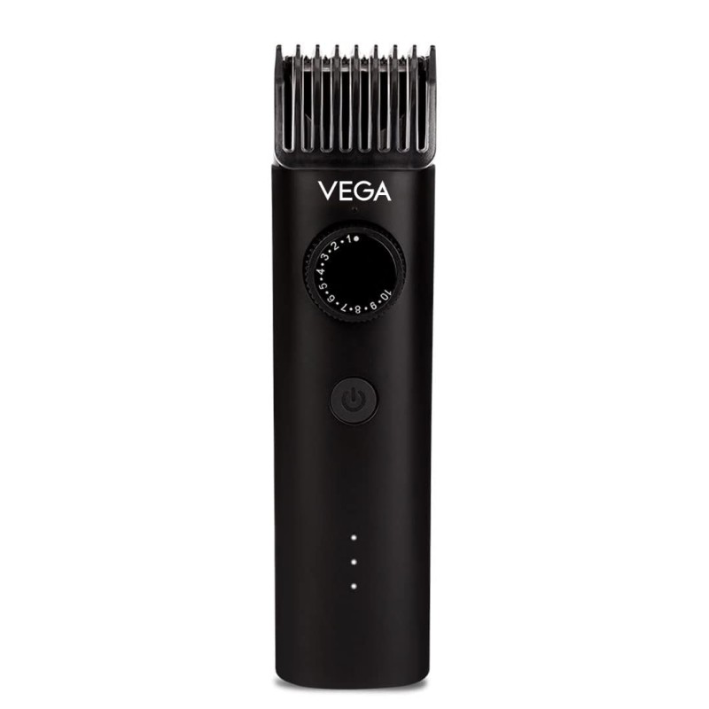 Vega Men X3 Beard Trimmer For Men With Quick Charge, 90 Mins Run-time, Waterproof, For Cord & Cordless Use And 40 Length Settings, (VHTH-24) Black Vega Men X3 Beard Trimmer For Men With Quick Charge, 90 Mins Run-time, Waterproof, For Cord & Cordless Use And 40 Length Settings, (VHTH-24) Black