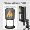 MAONO AU-PM461TS Condenser USB Mic for PC, YouTube Recording, Gaming, Podcasting. All-in-one Microphone Kit with Mic Gain, Metal Pop Filter, and Shock Mount, Black MAONO AU-PM461TS Condenser USB Mic for PC, YouTube Recording, Gaming, Podcasting. All-in-one Microphone Kit with Mic Gain, Metal Pop Filter, and Shock Mount, Black