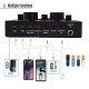 ZHIZUKA Condenser USB Microphone Set V8 Sound Card Mixer Amplifier Voice Changer Audio Interface | Singing Smule Live Streaming Podcast Broadcasting (3.5 Mm Mic + Sound Card, Black)