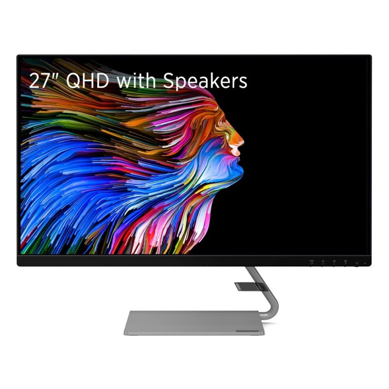 Lenovo Q-Series - Q27Q-1L, 27 Inch (68.6 Cm) 2560 X 1440 Pixels 2K Qhd IPS Led Monitor | 2X3W Speakers, 99% Srgb, 75Hz, AMD Freesync, Hdmi, Natural Low Blue Light, Artery (Iron Grey) Lenovo Q-Series - Q27Q-1L, 27 Inch (68.6 Cm) 2560 X 1440 Pixels 2K Qhd IPS Led Monitor | 2X3W Speakers, 99% Srgb, 75Hz, AMD Freesync, Hdmi, Natural Low Blue Light, Artery (Iron Grey)