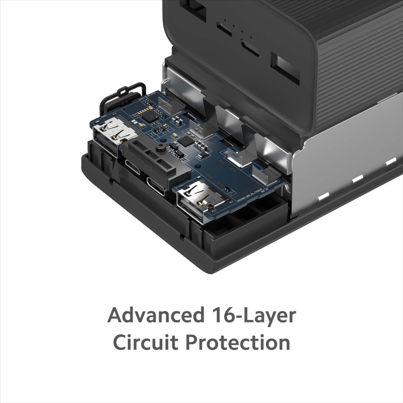 (Refurbished) Mi Power Bank Boost Pro 30000mAh with 18W Fast Charging|Power Delivery 3.0|24W Fast Recharging|Triple Output Port|Dual Input with Type C|16 Layer Protection (Black) (Refurbished) Mi Power Bank Boost Pro 30000mAh with 18W Fast Charging|Power Delivery 3.0|24W Fast Recharging|Triple Output Port|Dual Input with Type C|16 Layer Protection (Black)
