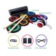 Powerpak G3001L-R Electronic Drum Kit | Built-In Li-Battery 2000mAh & Roll Up Drum Pad | Portable Rechargeable with Built-In Dual Speaker | 2x Pedals/2x Sticks/1x Headphone (Rainbow)