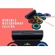 Powerpak G3001L-R Electronic Drum Kit | Built-In Li-Battery 2000mAh & Roll Up Drum Pad | Portable Rechargeable with Built-In Dual Speaker | 2x Pedals/2x Sticks/1x Headphone (Rainbow)