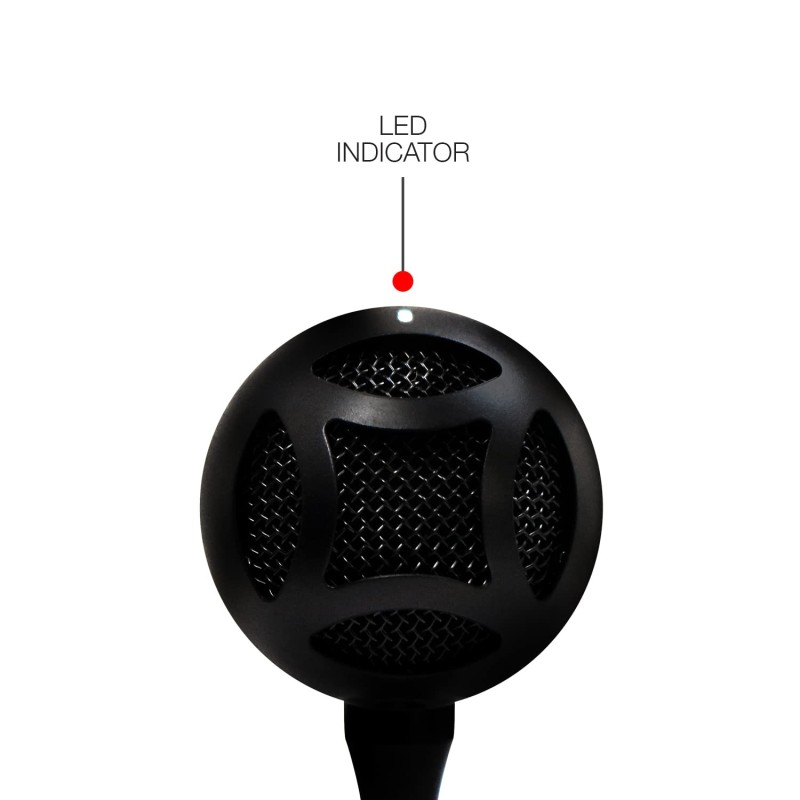 JBL Commercial CSUM06 Mini USB Unidirectional Microphone for Content Creation, Conference Calls, Presentations & Online Classes (Black)