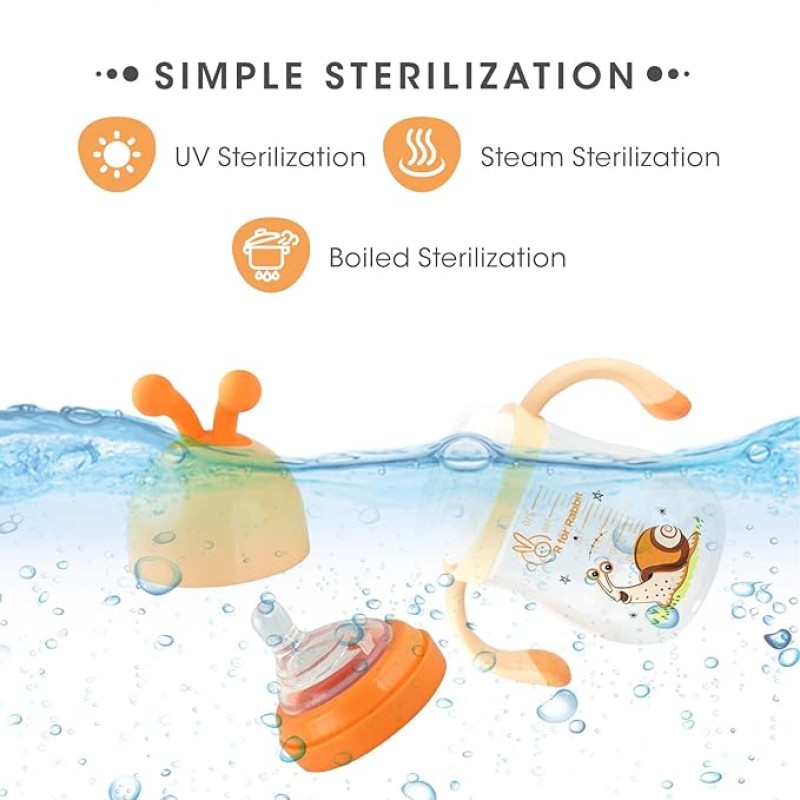 R for Rabbit Snozzy Baby Spout Sippy Cup Bottle 240 ML Soft Silicon Spout for Baby | Kids of 6 Months + R for Rabbit Snozzy Baby Spout Sippy Cup Bottle 240 ML Soft Silicon Spout for Baby | Kids of 6 Months +