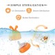R for Rabbit Snozzy Baby Spout Sippy Cup Bottle 240 ML Soft Silicon Spout for Baby | Kids of 6 Months +