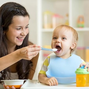 R for Rabbit Premium Safe Feed Silicone Baby Feeding Spoon Set of 2, Smooth Silicon Tip, Food Grade PP Spoon, BPA & Phthalates Free for Kids 6+ Months (Lake Blue -Blue) R for Rabbit Premium Safe Feed Silicone Baby Feeding Spoon Set of 2, Smooth Silicon Tip, Food Grade PP Spoon, BPA & Phthalates Free for Kids 6+ Months (Lake Blue -Blue)