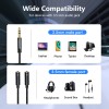 Kinsound Headphone Splitter, 3.5mm TRRS Stereo Adapter Dual Headphone Auxiliary Splitter Support Mic & Audio Compatible with Smartphone, Tablet, Laptop Kinsound Headphone Splitter, 3.5mm TRRS Stereo Adapter Dual Headphone Auxiliary Splitter Support Mic & Audio Compatible with Smartphone, Tablet, Laptop