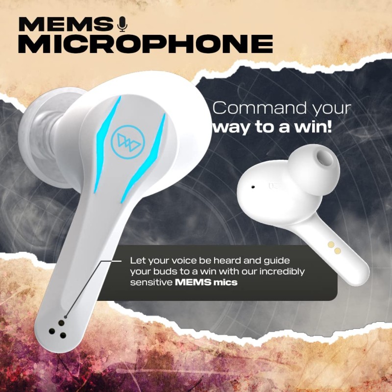 (Refurbished) Wings Phantom Pro Wireless Earphones in Ear Earbuds with Led Battery Indicator,50Mslow Latency,Bluetooth 5.3,40 Hours Playtime,Mems Mic,Ipx4 Resist,12Mm Driver,500Mah Case,Headphones (White TWS) (Refurbished) Wings Phantom Pro Wireless Earphones in Ear Earbuds with Led Battery Indicator,50Mslow Latency,Bluetooth 5.3,40 Hours Playtime,Mems Mic,Ipx4 Resist,12Mm Driver,500Mah Case,Headphones (White TWS)