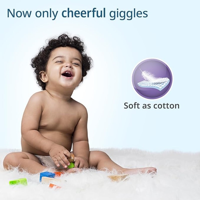 LuvLap Pant Style Baby Diapers, Newborn/X-Small (NB/XS), 60 Count, For babies of Upto 5Kg with Aloe Vera Lotion for rash protection, with upto 12hr protection, Diapers