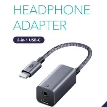 ESR USB Type C Headphone Adapter, 2-in-1 USB C to 3.5 mm Headphone Jack Adapter with PD Fast Charging, Portable Design, Compatible with Galaxy S22/S21/S20/Note20, iPad 10/Air 5/Mini 6/Pro