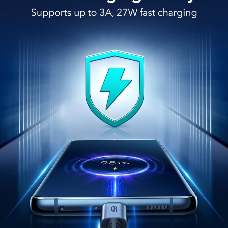 ESR USB Type C Headphone Adapter, 2-in-1 USB C to 3.5 mm Headphone Jack Adapter with PD Fast Charging, Portable Design, Compatible with Galaxy S22/S21/S20/Note20, iPad 10/Air 5/Mini 6/Pro