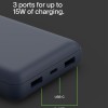 Belkin 20000 mAh Power Bank | Super Fast Charging | USB-C PD Port | 15W Charging for iPhone Series (16, 16 Pro Max), Samsung Galaxy, Google Pixel & More | 2 Years Warranty | Blue