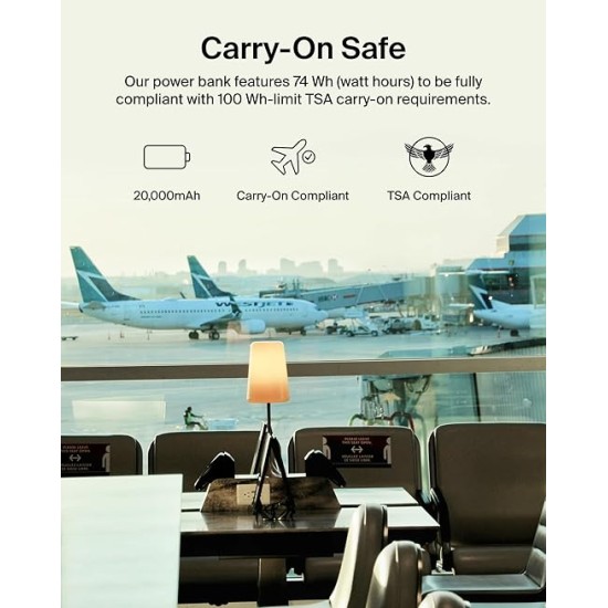 Belkin 20000 mAh Power Bank | Super Fast Charging | USB Type-C Input PD Port | 15W Charging for iPhone Series (16, 16 Pro Max), Samsung Galaxy, Google Pixel & More | 2 Years Warranty | Black Belkin 20000 mAh Power Bank | Super Fast Charging | USB Type-C Input PD Port | 15W Charging for iPhone Series (16, 16 Pro Max), Samsung Galaxy, Google Pixel & More | 2 Years Warranty | Black