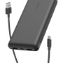 (Refurbished) Belkin 20000 mAh Power Bank | Super Fast Charging | USB Type-C Input PD Port | 15W Charging for iPhone Series (16, 16 Pro Max), Samsung Galaxy, Google Pixel & More | 2 Years Warranty | Black