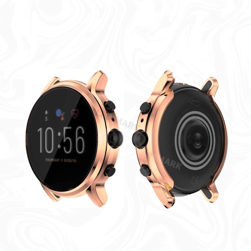 LIRAMARK Soft TPU Front Protection Case Cover for Fossil Gen 5 Carlyle Smart Watch (Rose Gold) LIRAMARK Soft TPU Front Protection Case Cover for Fossil Gen 5 Carlyle Smart Watch (Rose Gold)