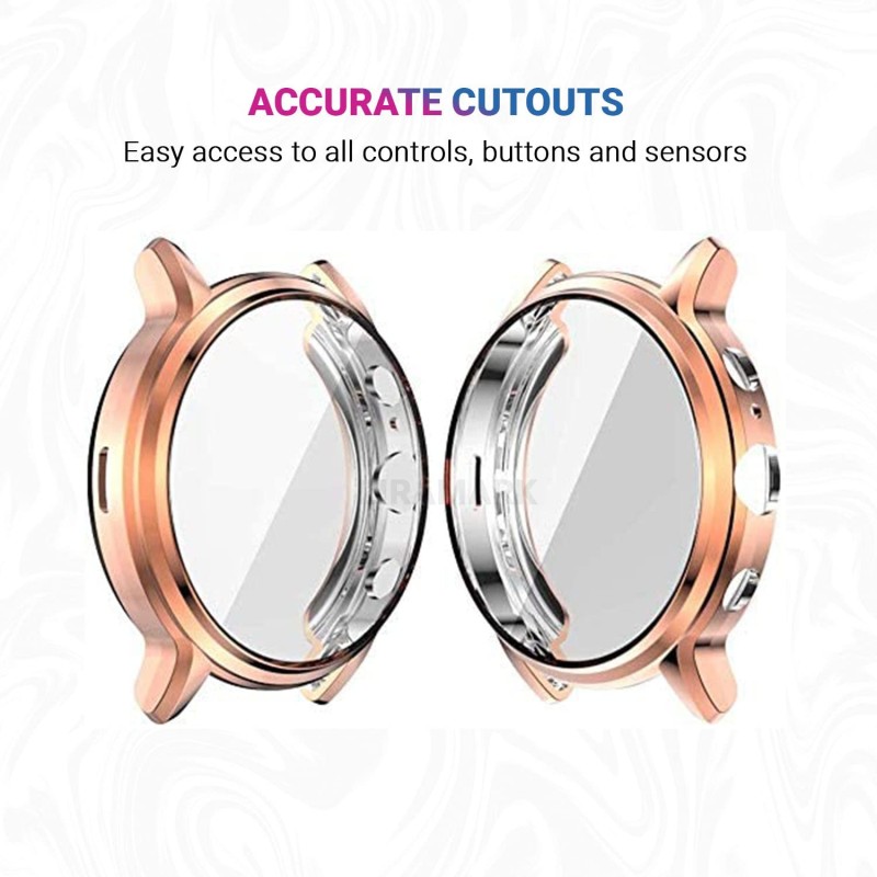 LIRAMARK Soft TPU Front Protection Case Cover for Fossil Gen 5 Carlyle Smart Watch (Rose Gold) LIRAMARK Soft TPU Front Protection Case Cover for Fossil Gen 5 Carlyle Smart Watch (Rose Gold)