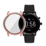 LIRAMARK Soft TPU Front Protection Case Cover for Fossil Gen 5 Carlyle Smart Watch (Rose Gold)